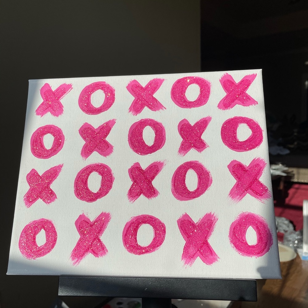 Preppy pink painting